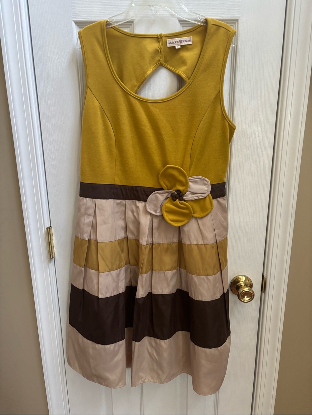 Altar’d State Boho Vintage Dream Dress with Flower Accent, Size L, SEE COMMENTS - Picture 2 of 7